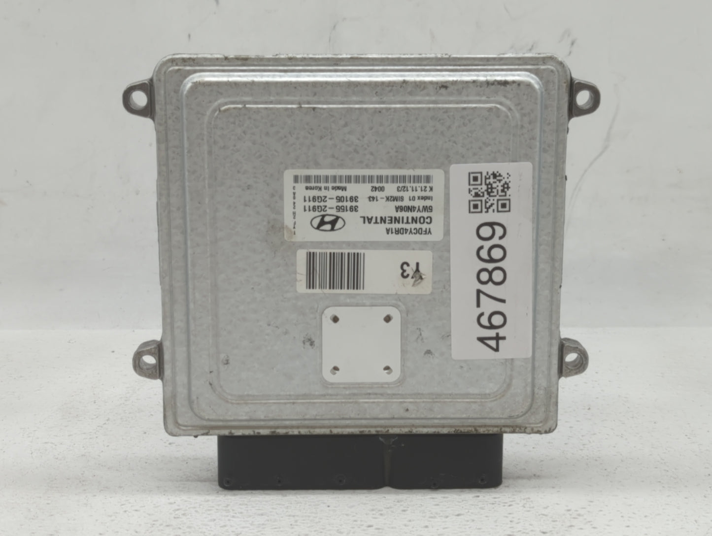 2011-2015 Hyundai Sonata PCM Engine Control Computer ECU ECM PCU OEM P/N:39105-2G911 39155-2G911 Fits OEM Used Auto Parts - 