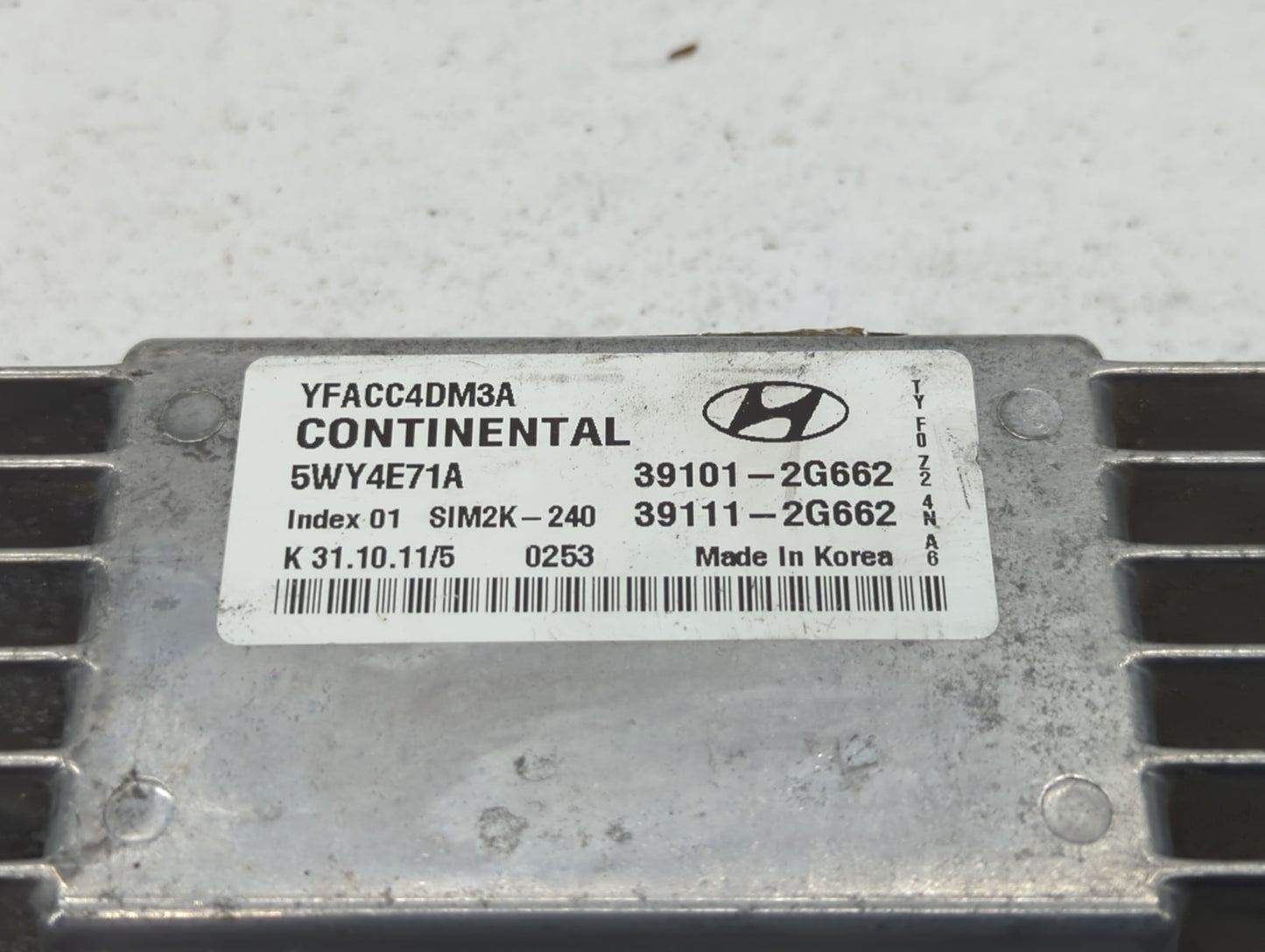 2011-2014 Hyundai Sonata PCM Engine Control Computer ECU ECM PCU OEM P/N:39111-2G664 39101-2G664 Fits Fits 2011 2012 2013 20