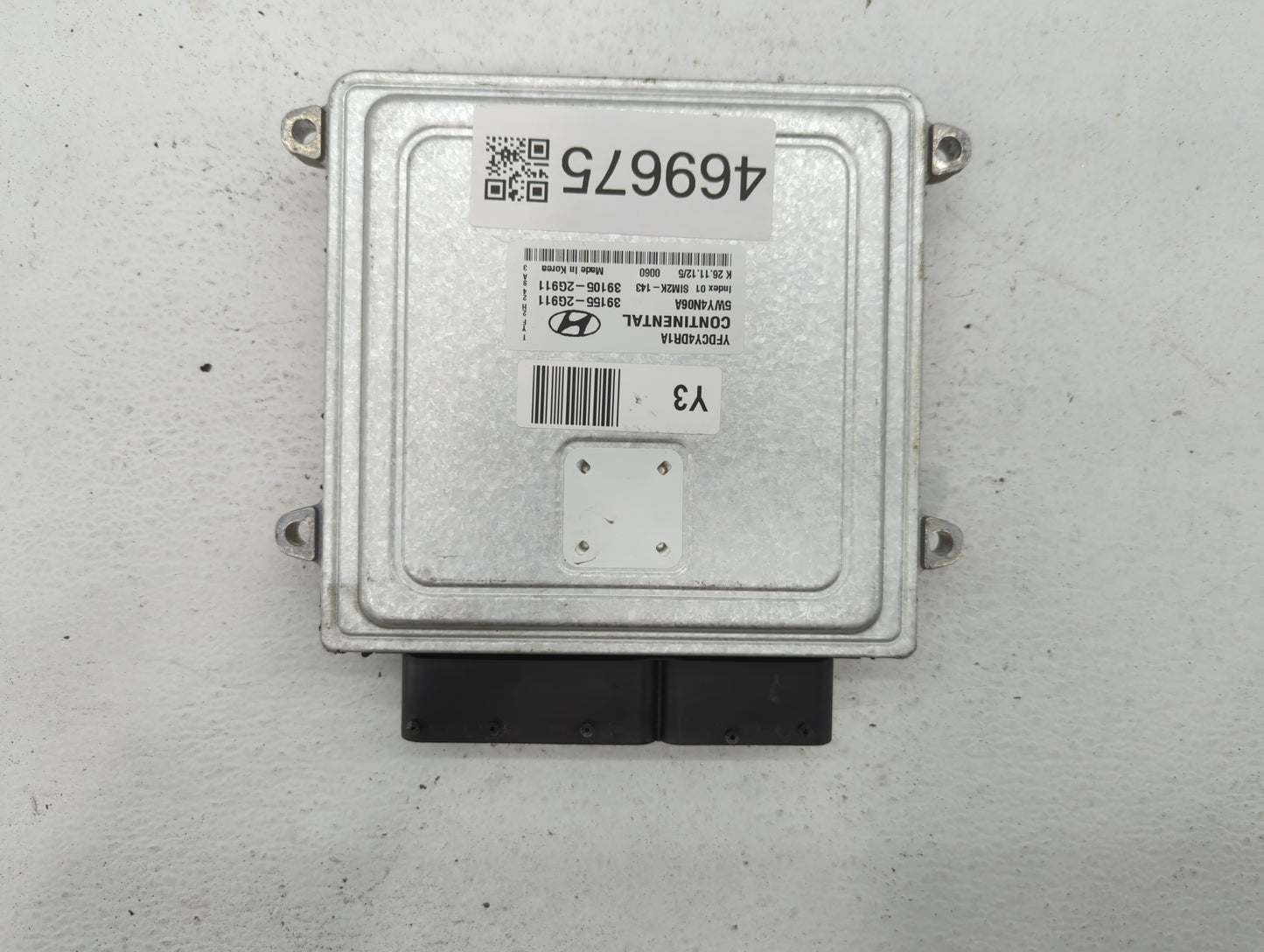 2011-2015 Hyundai Sonata PCM Engine Control Computer ECU ECM PCU OEM P/N:39105-2G911 39155-2G911 Fits OEM Used Auto Parts - 