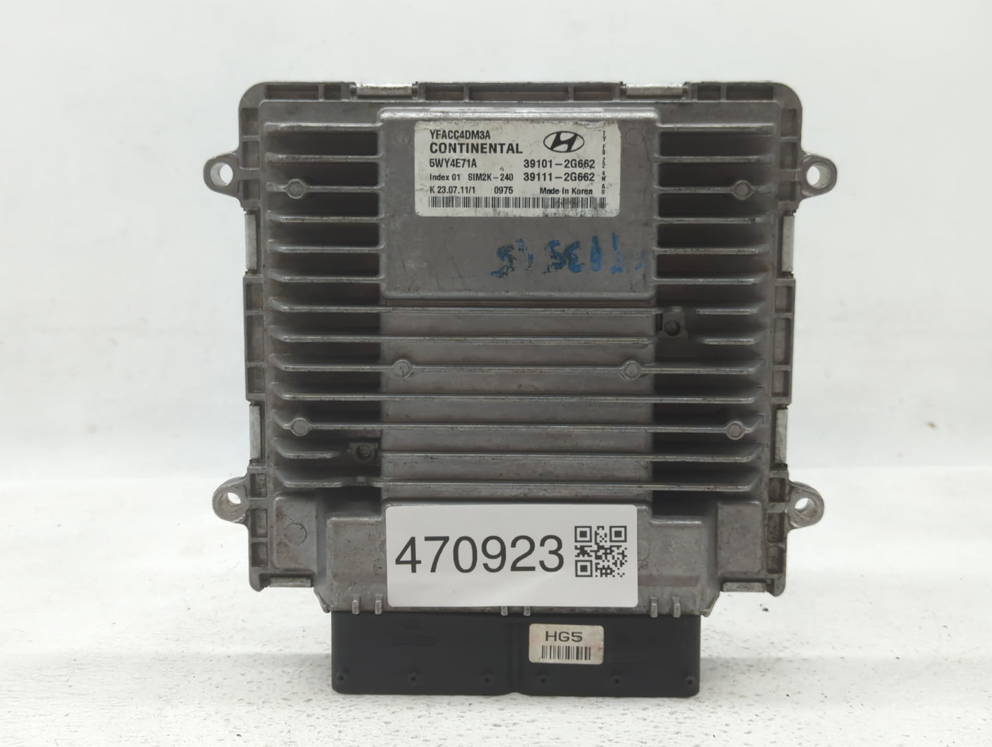 2011-2014 Hyundai Sonata PCM Engine Control Computer ECU ECM PCU OEM P/N:39111-2G662 39101-2G662 Fits Fits 2011 2012 2013 20
