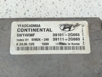 2011-2014 Hyundai Sonata PCM Engine Control Computer ECU ECM PCU OEM P/N:39111-2G663 39101-2G663 Fits Fits 2011 2012 2013 20