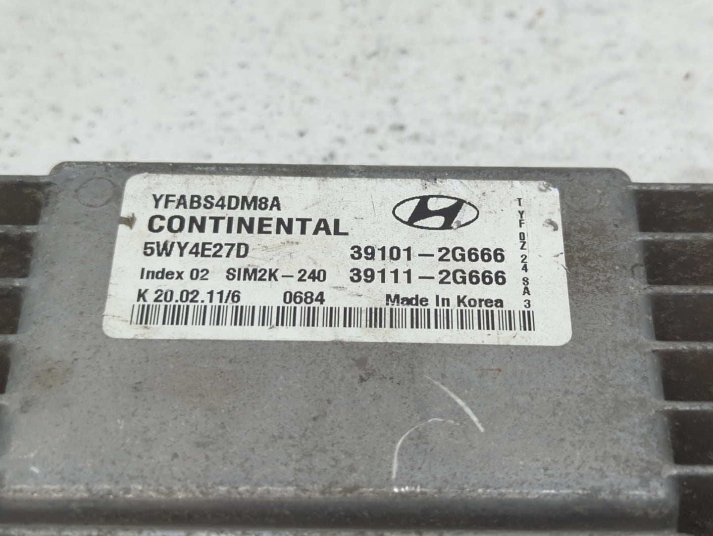 2011-2014 Hyundai Sonata PCM Engine Control Computer ECU ECM PCU OEM P/N:39101-2G667 39111-2G669 Fits Fits 2011 2012 2013 20