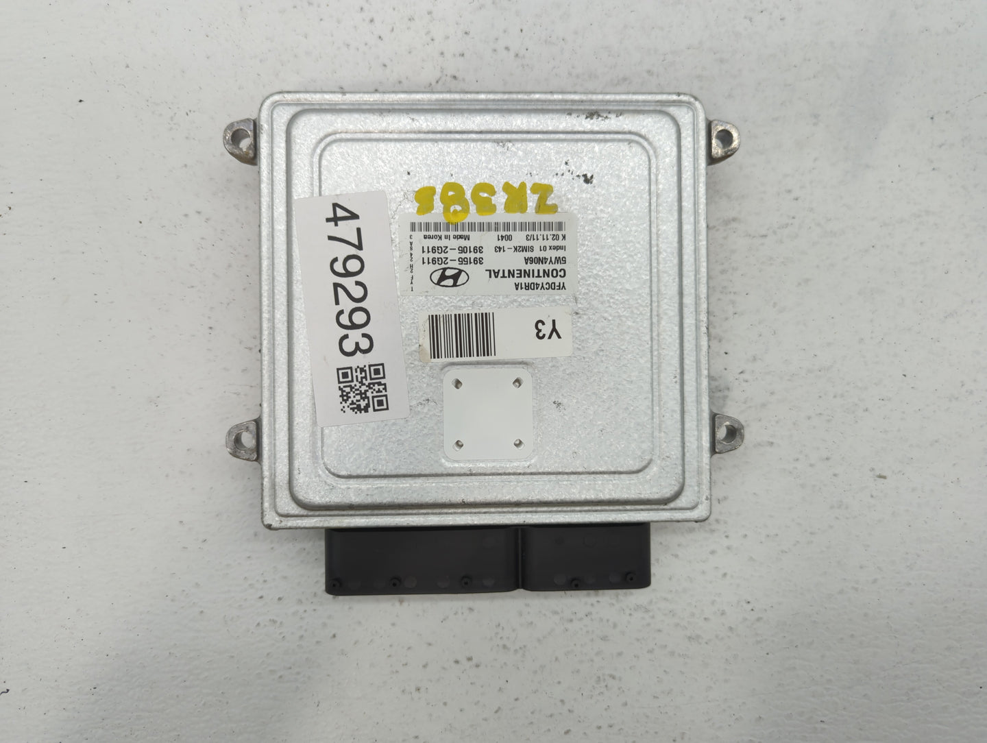 2011-2015 Hyundai Sonata PCM Engine Control Computer ECU ECM PCU OEM P/N:39105-2G912 39155-2G912 Fits OEM Used Auto Parts - 