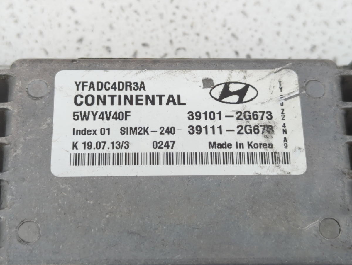 2011-2014 Hyundai Sonata PCM Engine Control Computer ECU ECM PCU OEM P/N:39111-2G673 39101-2G673 Fits 2011 2012 2013 2014 OE