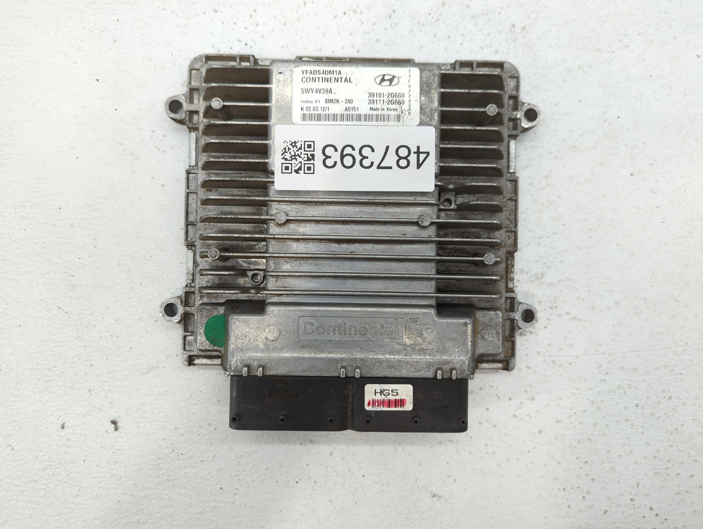 2011-2014 Hyundai Sonata PCM Engine Control Computer ECU ECM PCU OEM P/N:39111-2G668 39101-2G668 Fits Fits 2011 2012 2013 20