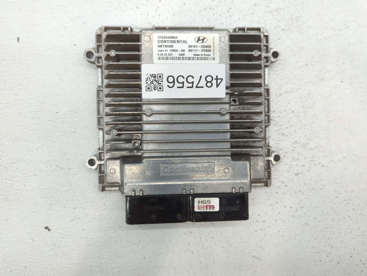 2011-2014 Hyundai Sonata PCM Engine Control Computer ECU ECM PCU OEM P/N:39111-2G668 39101-2G668 Fits Fits 2011 2012 2013 20