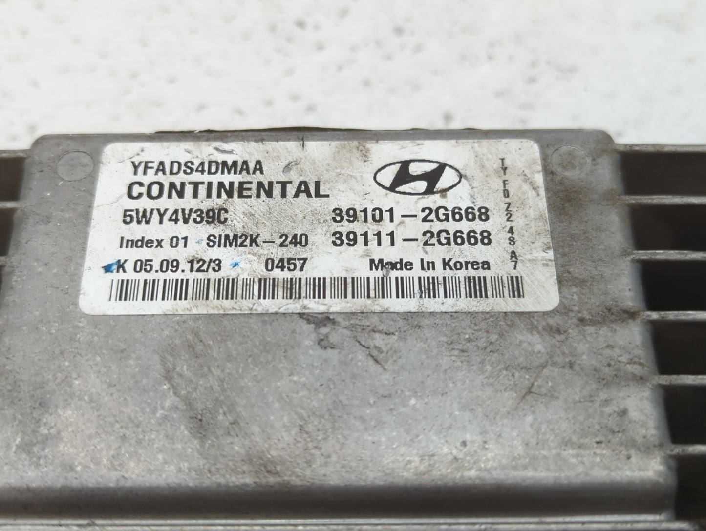 2011-2014 Hyundai Sonata PCM Engine Control Computer ECU ECM PCU OEM P/N:39111-2G668 39101-2G668 Fits Fits 2011 2012 2013 20