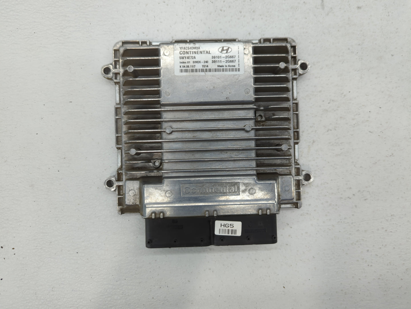 2011-2014 Hyundai Sonata PCM Engine Control Computer ECU ECM PCU OEM P/N:39101-2G667 Fits Fits 2011 2012 2013 2014 OEM Used 