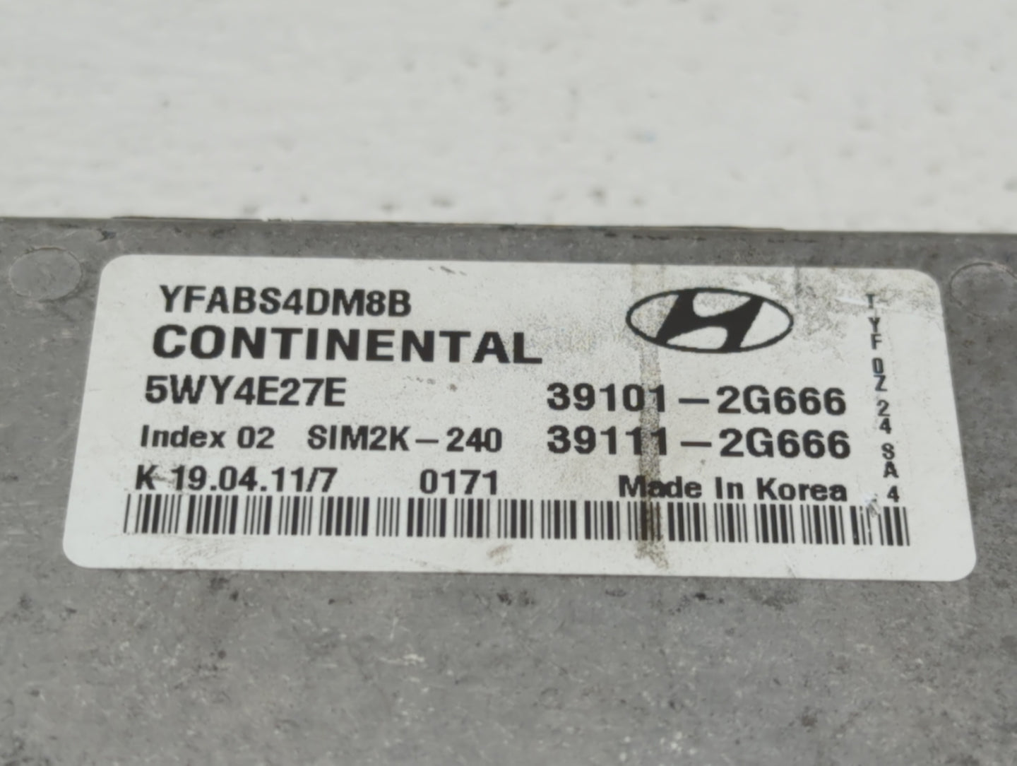 2011-2014 Hyundai Sonata PCM Engine Control Computer ECU ECM PCU OEM P/N:39111-2G666 39101-2G666 Fits Fits 2011 2012 2013 20
