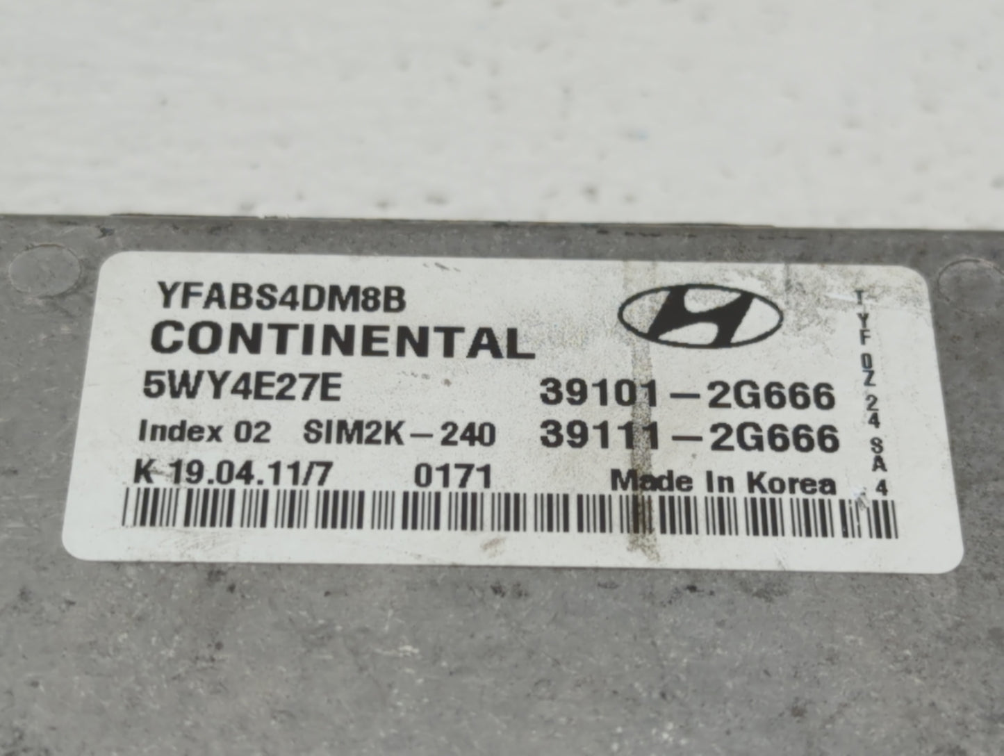 2011-2014 Hyundai Sonata PCM Engine Control Computer ECU ECM PCU OEM P/N:39111-2G666 39101-2G666 Fits Fits 2011 2012 2013 20