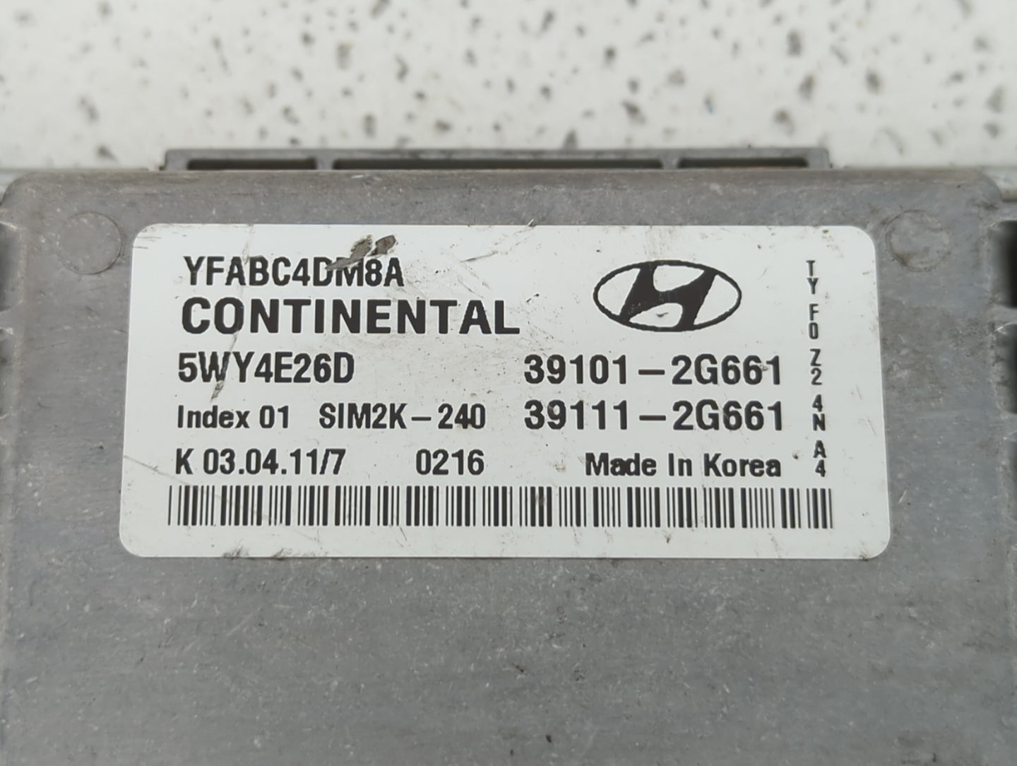 2011-2014 Hyundai Sonata PCM Engine Control Computer ECU ECM PCU OEM P/N:39111-2G661 39101-2G661 Fits Fits 2011 2012 2013 20