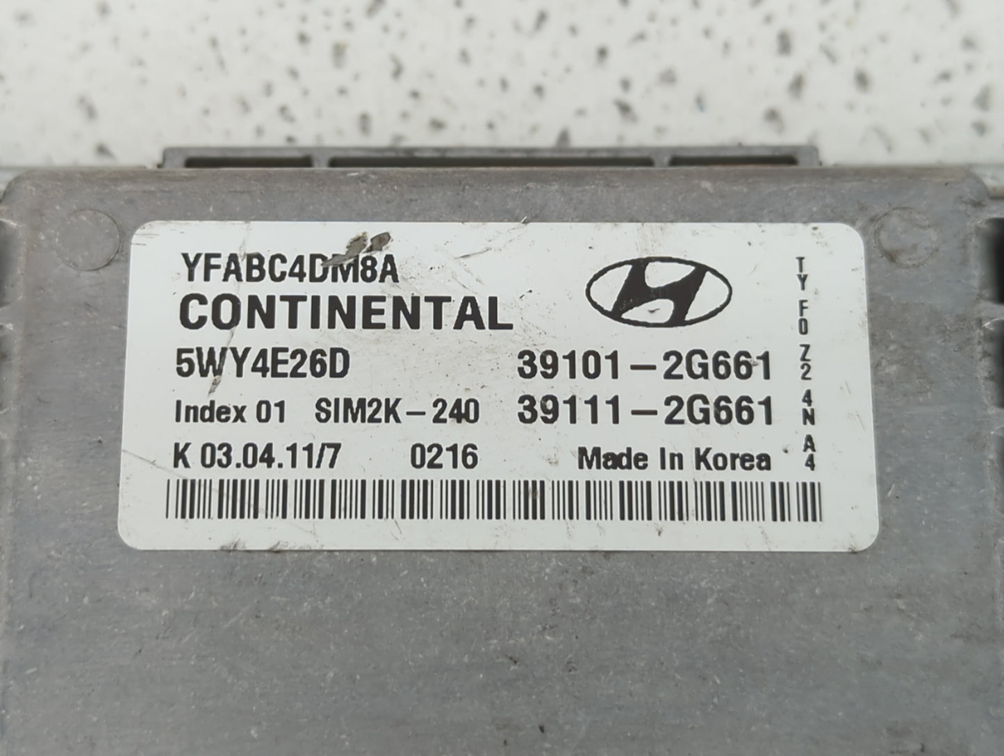 2011-2014 Hyundai Sonata PCM Engine Control Computer ECU ECM PCU OEM P/N:39111-2G661 39101-2G661 Fits Fits 2011 2012 2013 20