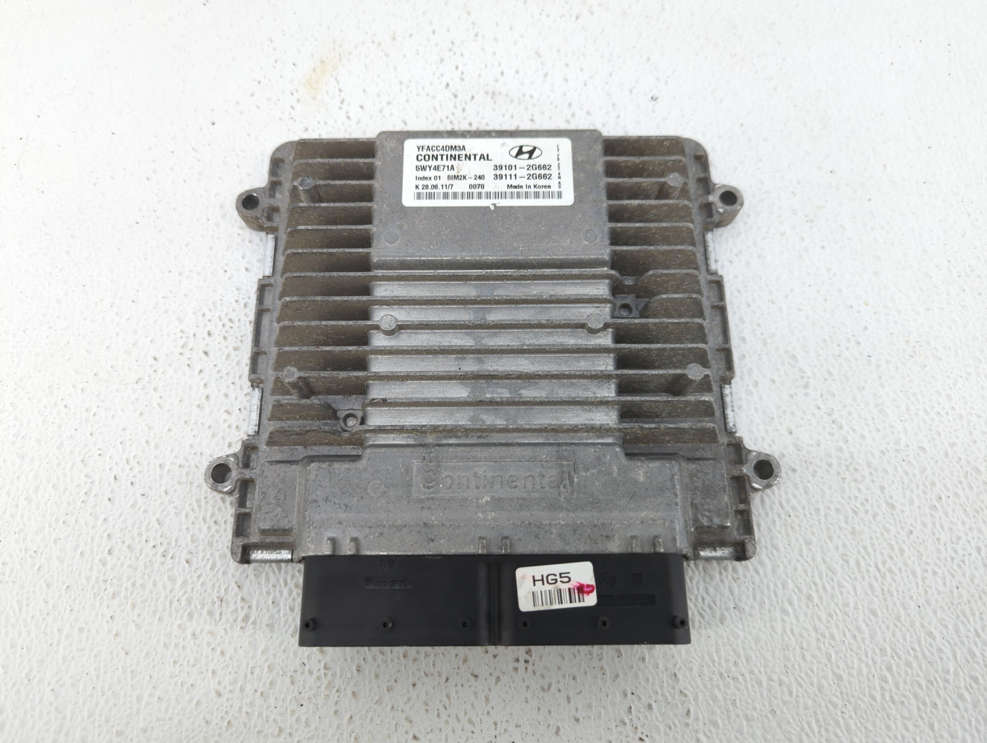 2011-2014 Hyundai Sonata PCM Engine Control Computer ECU ECM PCU OEM P/N:39111-2G662 39101-2G662 Fits Fits 2011 2012 2013 20