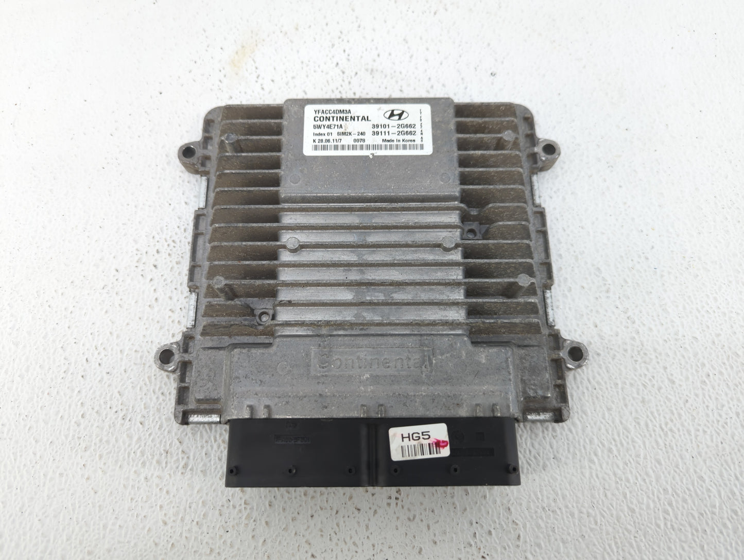 2011-2014 Hyundai Sonata PCM Engine Control Computer ECU ECM PCU OEM P/N:39111-2G662 39101-2G662 Fits Fits 2011 2012 2013 20