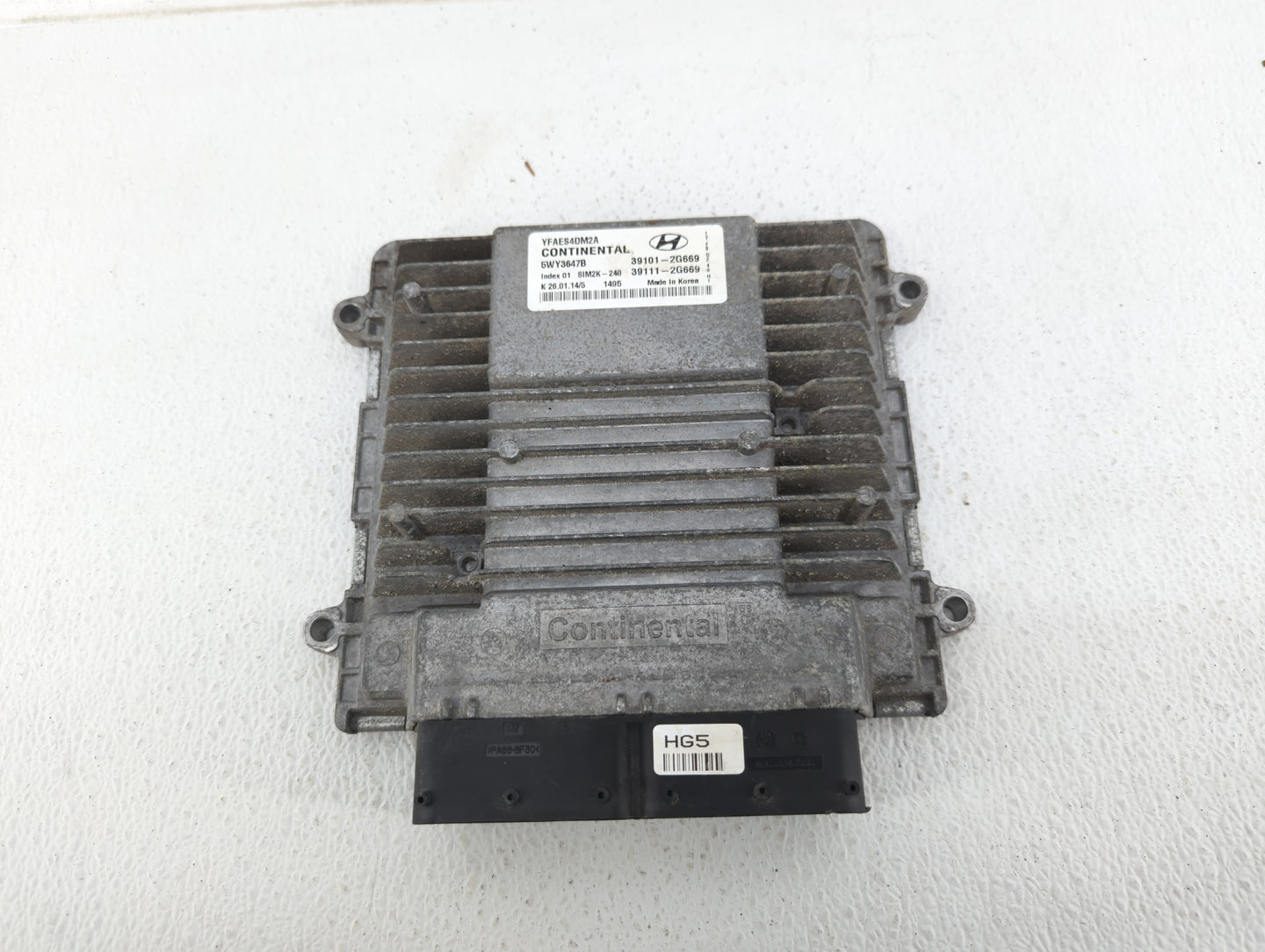 2011-2014 Hyundai Sonata PCM Engine Control Computer ECU ECM PCU OEM P/N:39111-2G669 39101-2G669 Fits Fits 2011 2012 2013 20