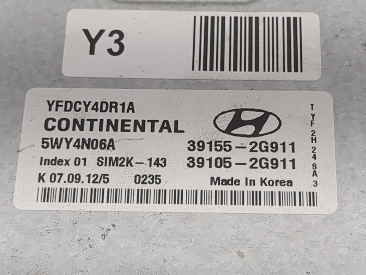 2011-2015 Hyundai Sonata PCM Engine Control Computer ECU ECM PCU OEM Fits 2011 2012 2013 2014 2015 OEM Used Auto Parts - Oem