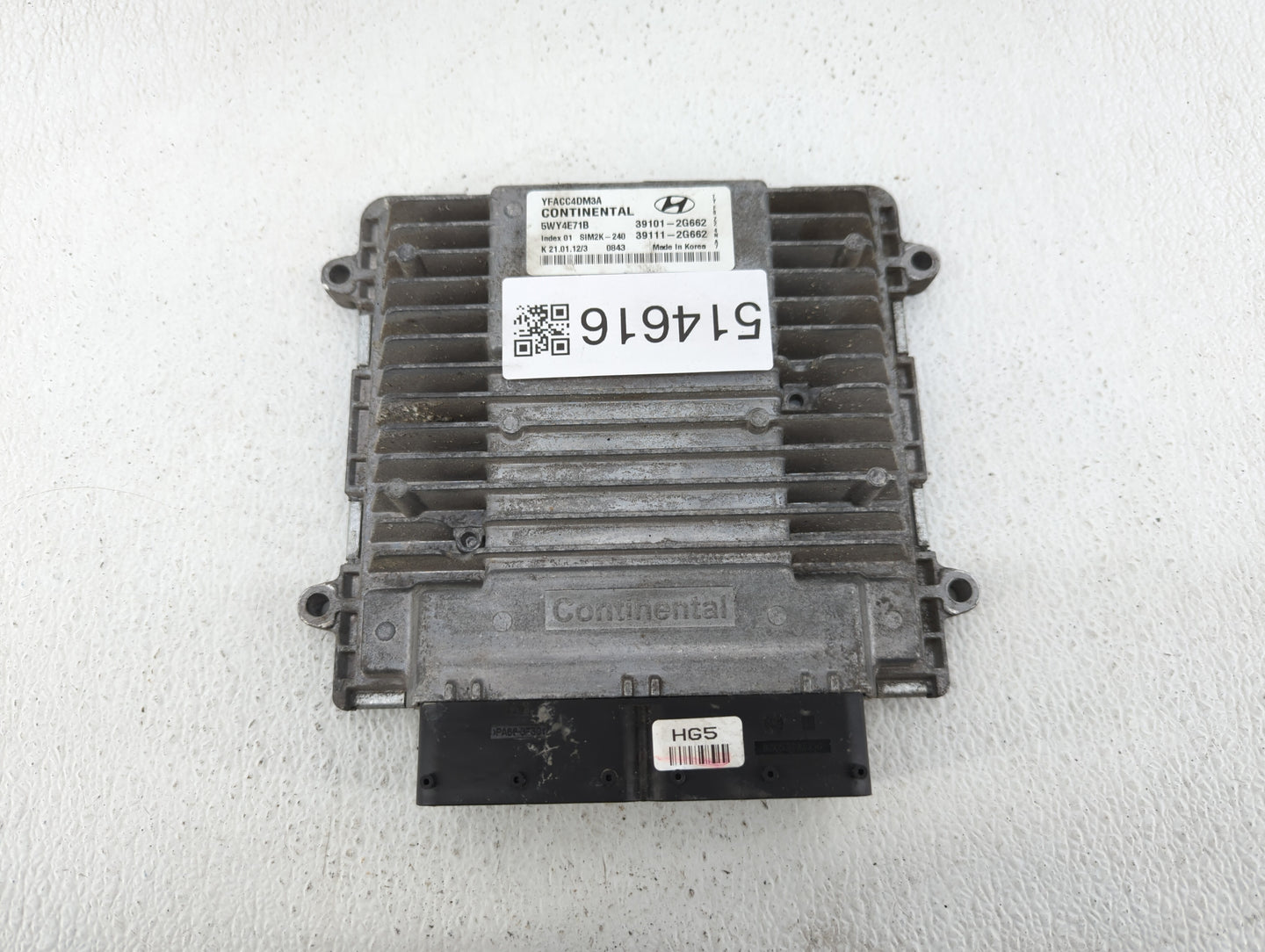 2011-2014 Hyundai Sonata PCM Engine Control Computer ECU ECM PCU OEM P/N:39111-2G662 39101-2G662 Fits Fits 2011 2012 2013 20