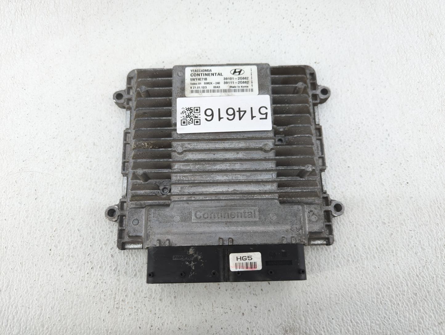 2011-2014 Hyundai Sonata PCM Engine Control Computer ECU ECM PCU OEM P/N:39111-2G662 39101-2G662 Fits Fits 2011 2012 2013 20