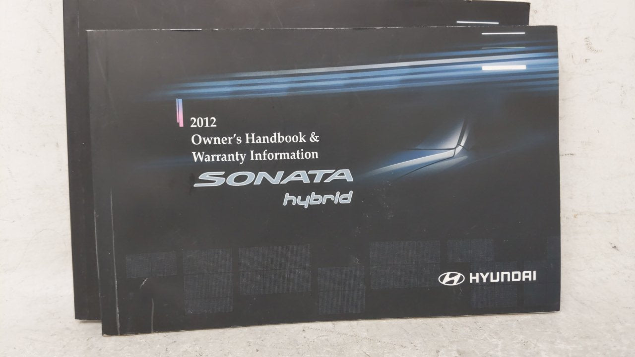 2012 Hyundai Sonata Owners Manual Book Guide OEM Used Auto Parts - Oemusedautoparts1.com