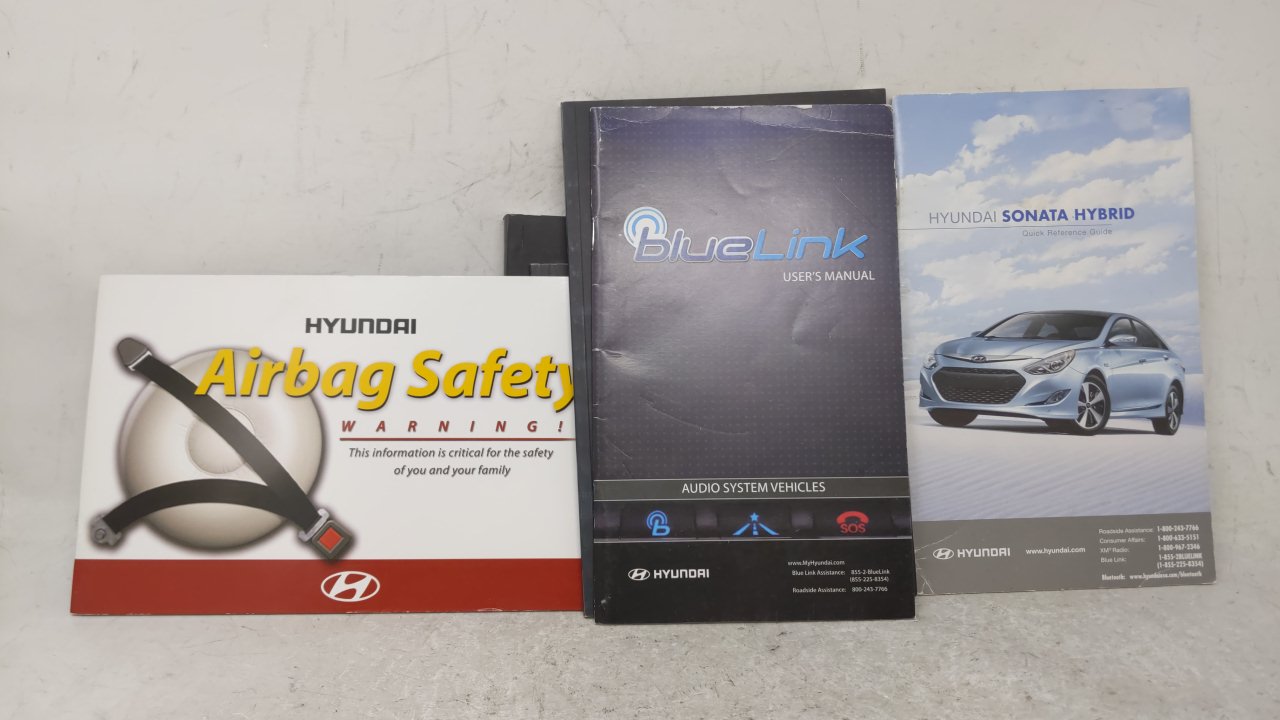 2012 Hyundai Sonata Owners Manual Book Guide OEM Used Auto Parts - Oemusedautoparts1.com