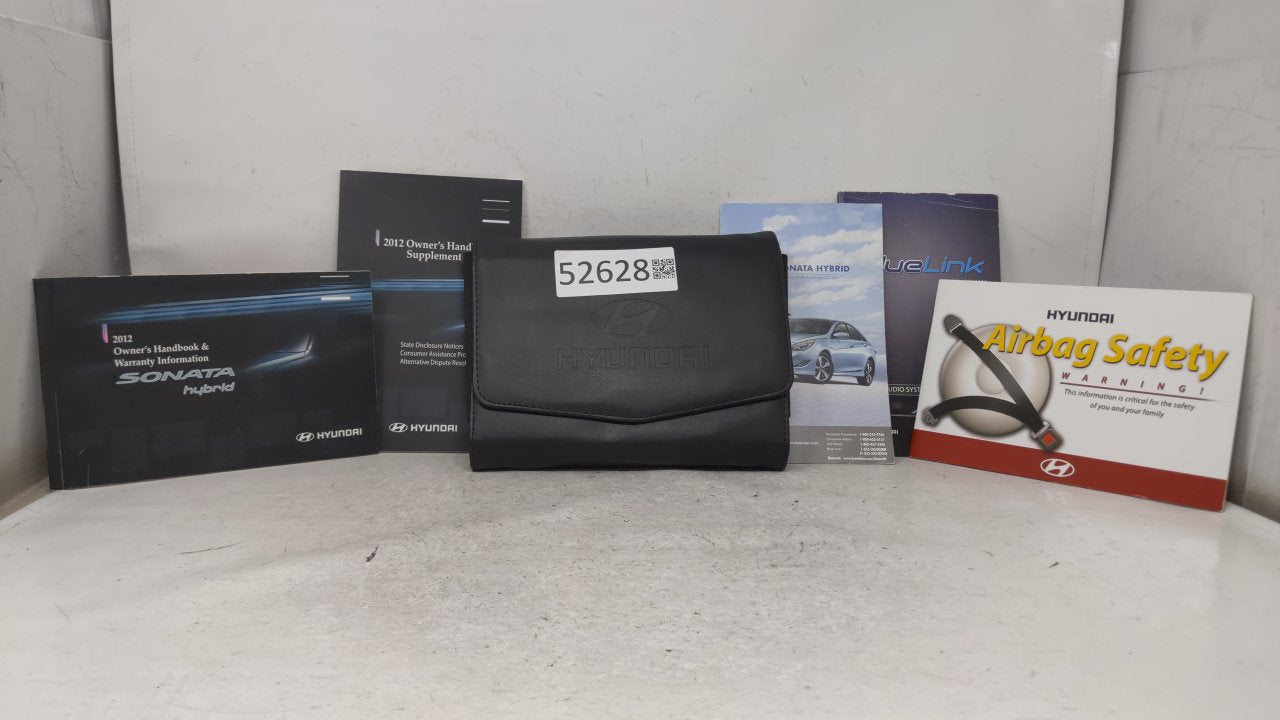 2012 Hyundai Sonata Owners Manual Book Guide OEM Used Auto Parts - Oemusedautoparts1.com