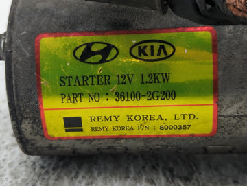 2008-2015 Hyundai Sonata Car Starter Motor Solenoid OEM P/N:36100-2G200 36100-2G000 Fits OEM Used Auto Parts