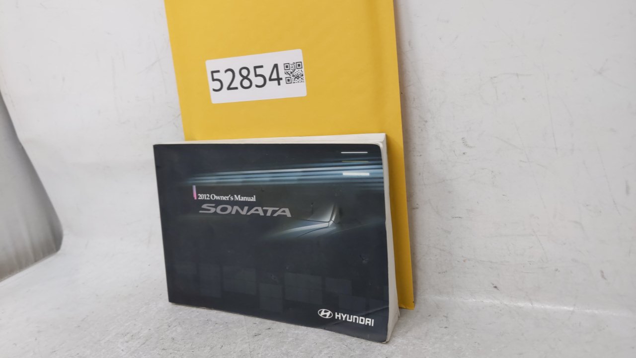 2012 Hyundai Sonata Owners Manual Book Guide OEM Used Auto Parts - Oemusedautoparts1.com