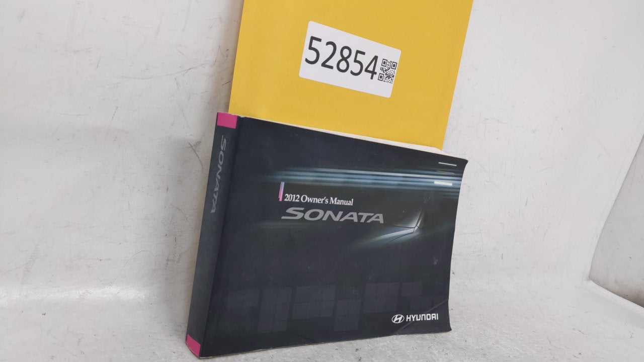 2012 Hyundai Sonata Owners Manual Book Guide OEM Used Auto Parts - Oemusedautoparts1.com