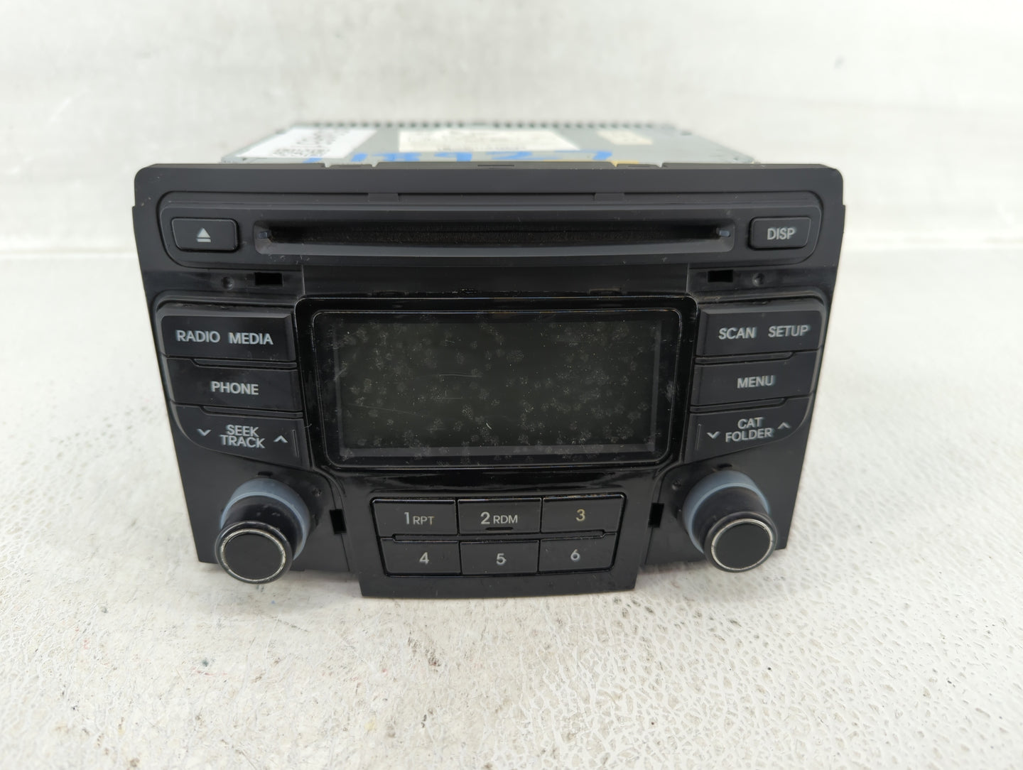 2012-2015 Hyundai Sonata Radio AM FM Cd Player Receiver Replacement P/N:96180-3Q600 Fits Fits 2012 2013 2014 2015 OEM Used A
