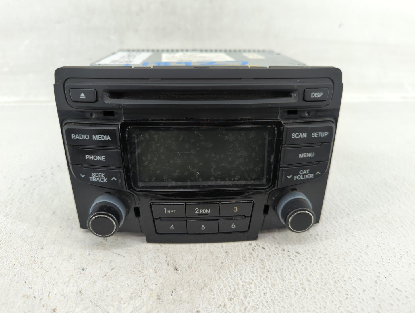 2012-2015 Hyundai Sonata Radio AM FM Cd Player Receiver Replacement P/N:96180-3Q600 Fits Fits 2012 2013 2014 2015 OEM Used A