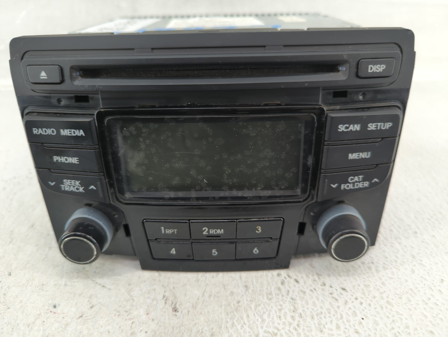 2012-2015 Hyundai Sonata Radio AM FM Cd Player Receiver Replacement P/N:96180-3Q600 Fits Fits 2012 2013 2014 2015 OEM Used A