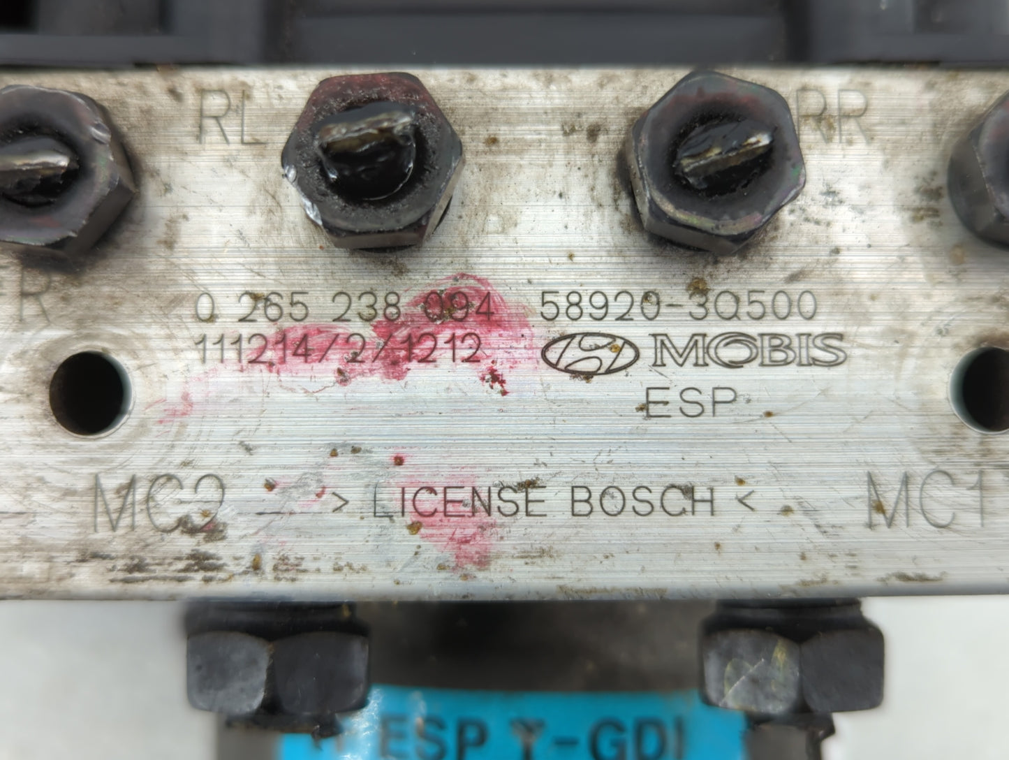 2011-2013 Hyundai Sonata ABS Pump Control Module Replacement P/N:58920 3Q500 Fits Fits 2011 2012 2013 OEM Used Auto Parts - 
