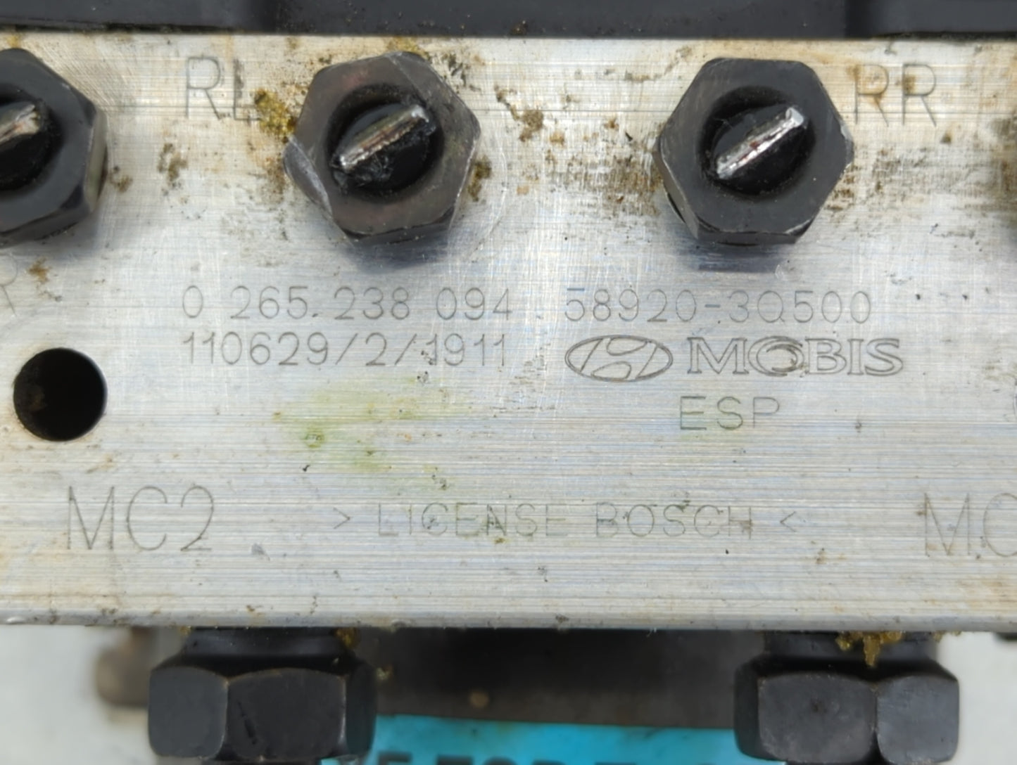 2011-2013 Hyundai Sonata ABS Pump Control Module Replacement P/N:58920-3Q500 Fits Fits 2011 2012 2013 OEM Used Auto Parts - 