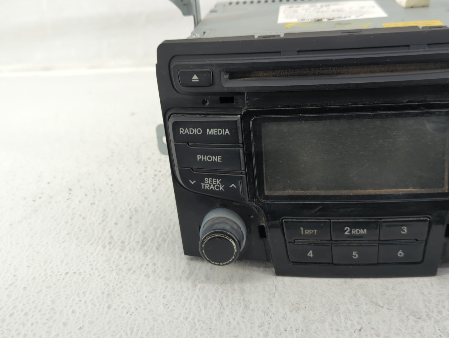 2012-2015 Hyundai Sonata Radio AM FM Cd Player Receiver Replacement P/N:96180-3Q600 Fits Fits 2012 2013 2014 2015 OEM Used A