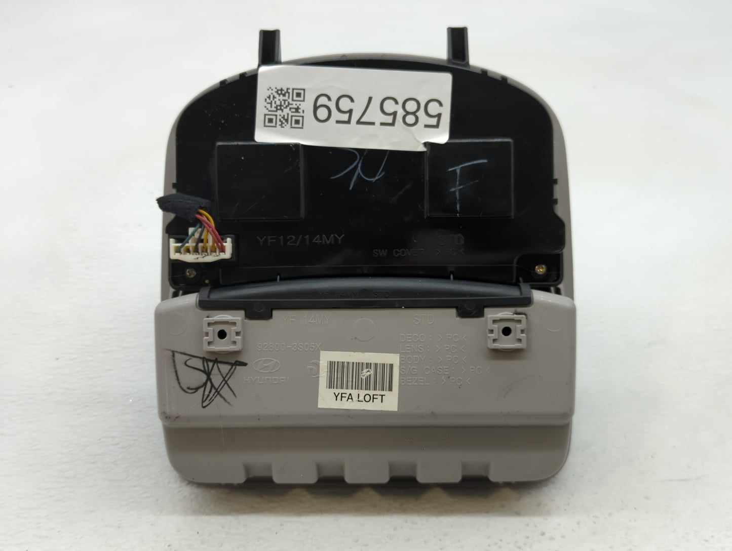 2011-2013 Hyundai Sonata Overhead Roof Console Interior Dome Light - Oemusedautoparts1.com