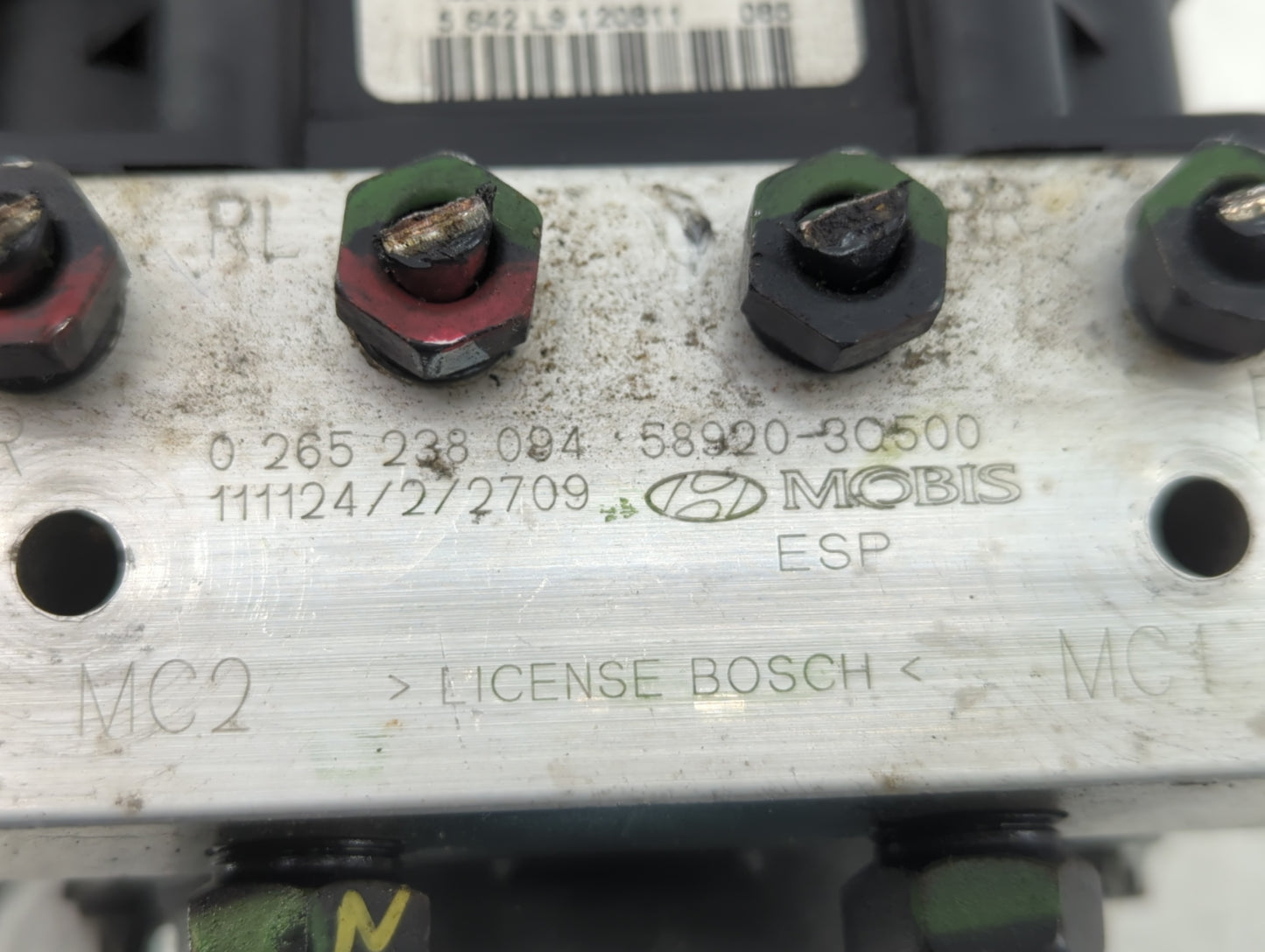 2011-2013 Hyundai Sonata ABS Pump Control Module Replacement P/N:58920-3Q500 Fits Fits 2011 2012 2013 OEM Used Auto Parts - 