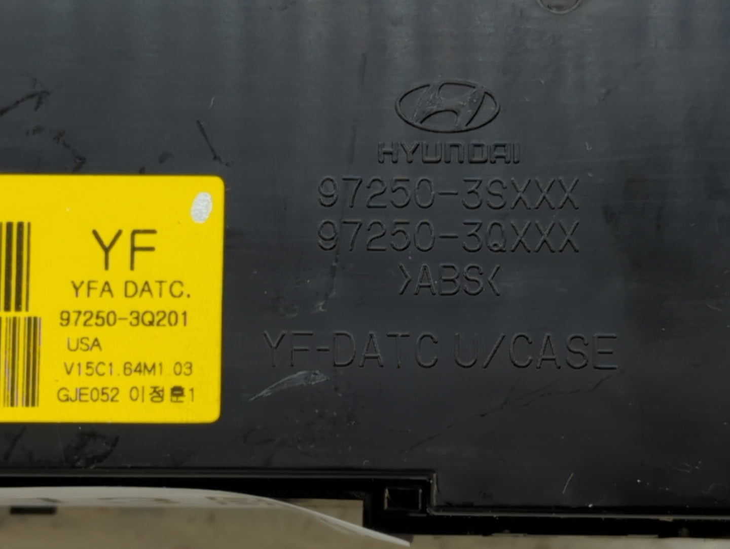 2011-2013 Hyundai Sonata Climate Control Module Temperature AC/Heater Replacement P/N:7YFDNAGJE054 97250-3Q300 Fits OEM Used