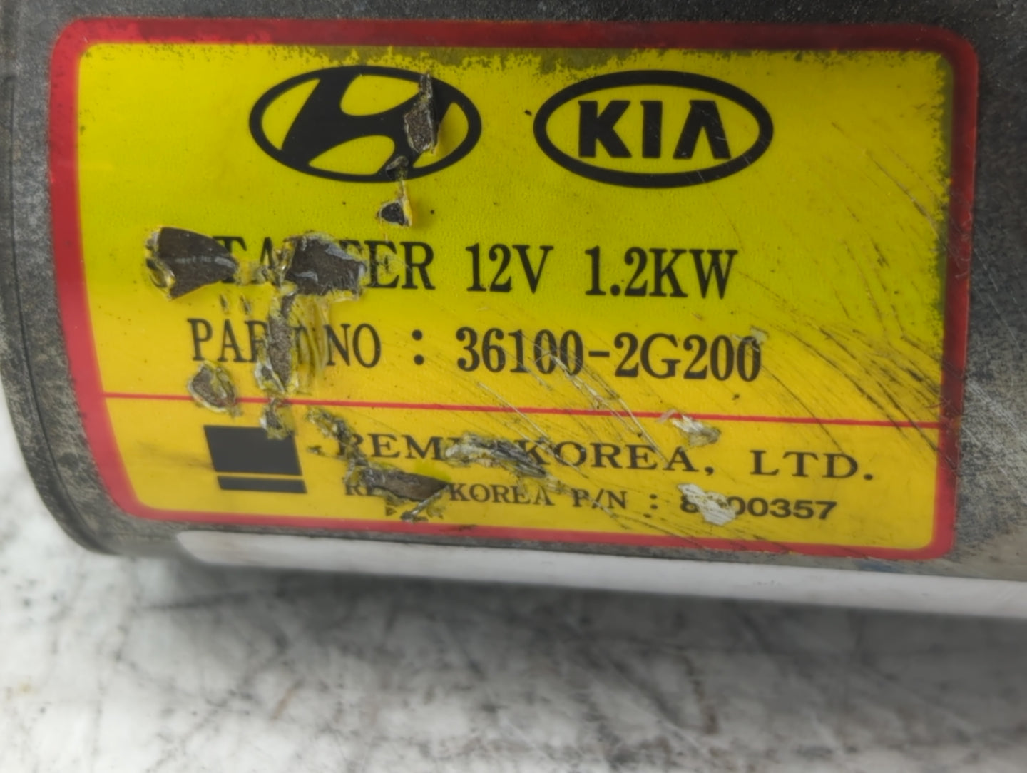 2008-2015 Hyundai Sonata Car Starter Motor Solenoid OEM P/N:36100-2G200 Fits Fits 2008 2009 2010 2011 2012 2013 2014 2015 20