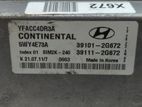 2011-2014 Hyundai Sonata PCM Engine Control Computer ECU ECM PCU OEM P/N:39111-2G672 39101-2G672 Fits Fits 2011 2012 2013 20