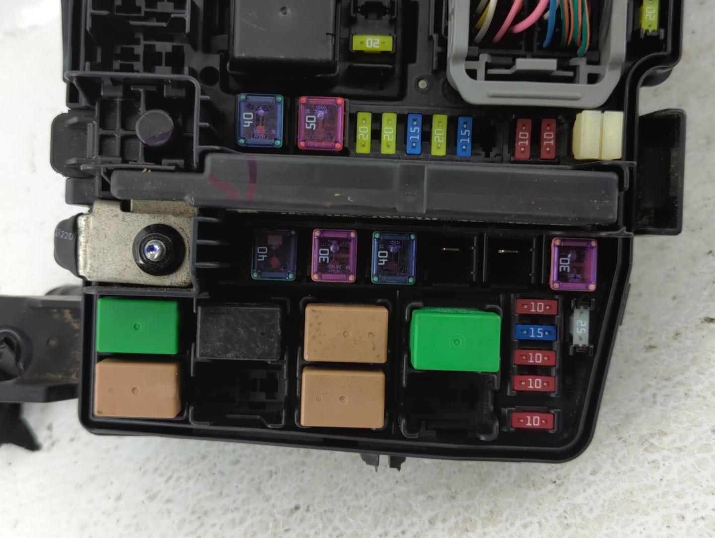 2011-2014 Hyundai Sonata Fusebox Fuse Box Panel Relay Module P/N:VS912003Q292M0 Fits Fits 2011 2012 2013 2014 OEM Used Auto 