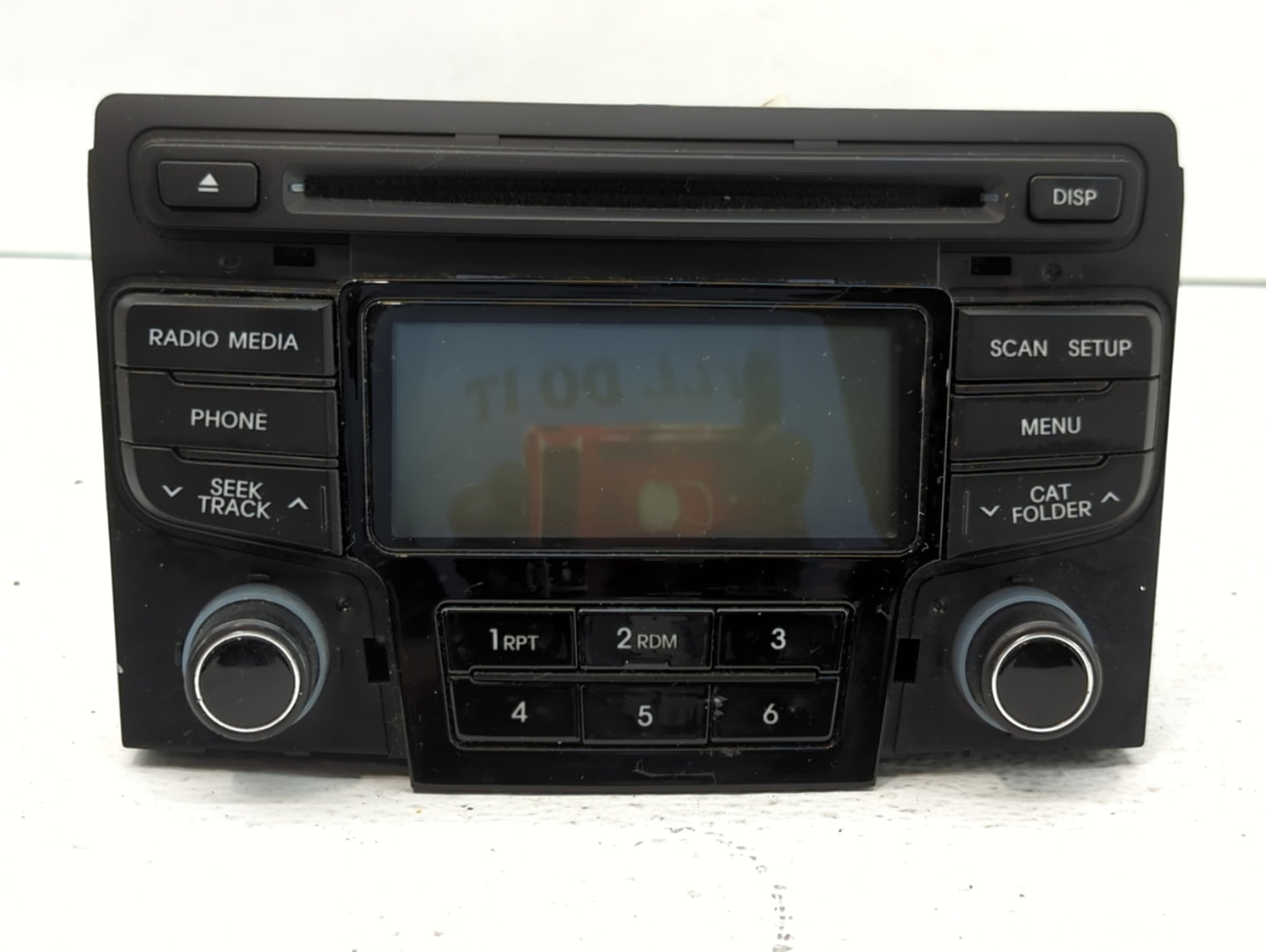 2012-2015 Hyundai Sonata Radio AM FM Cd Player Receiver Replacement P/N:96180-3Q6004X Fits Fits 2012 2013 2014 2015 OEM Used