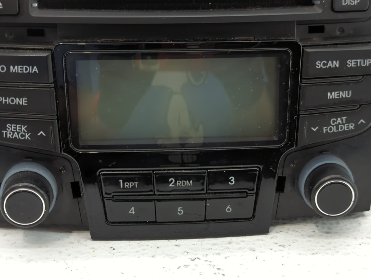 2012-2015 Hyundai Sonata Radio AM FM Cd Player Receiver Replacement P/N:96180-3Q6004X Fits Fits 2012 2013 2014 2015 OEM Used