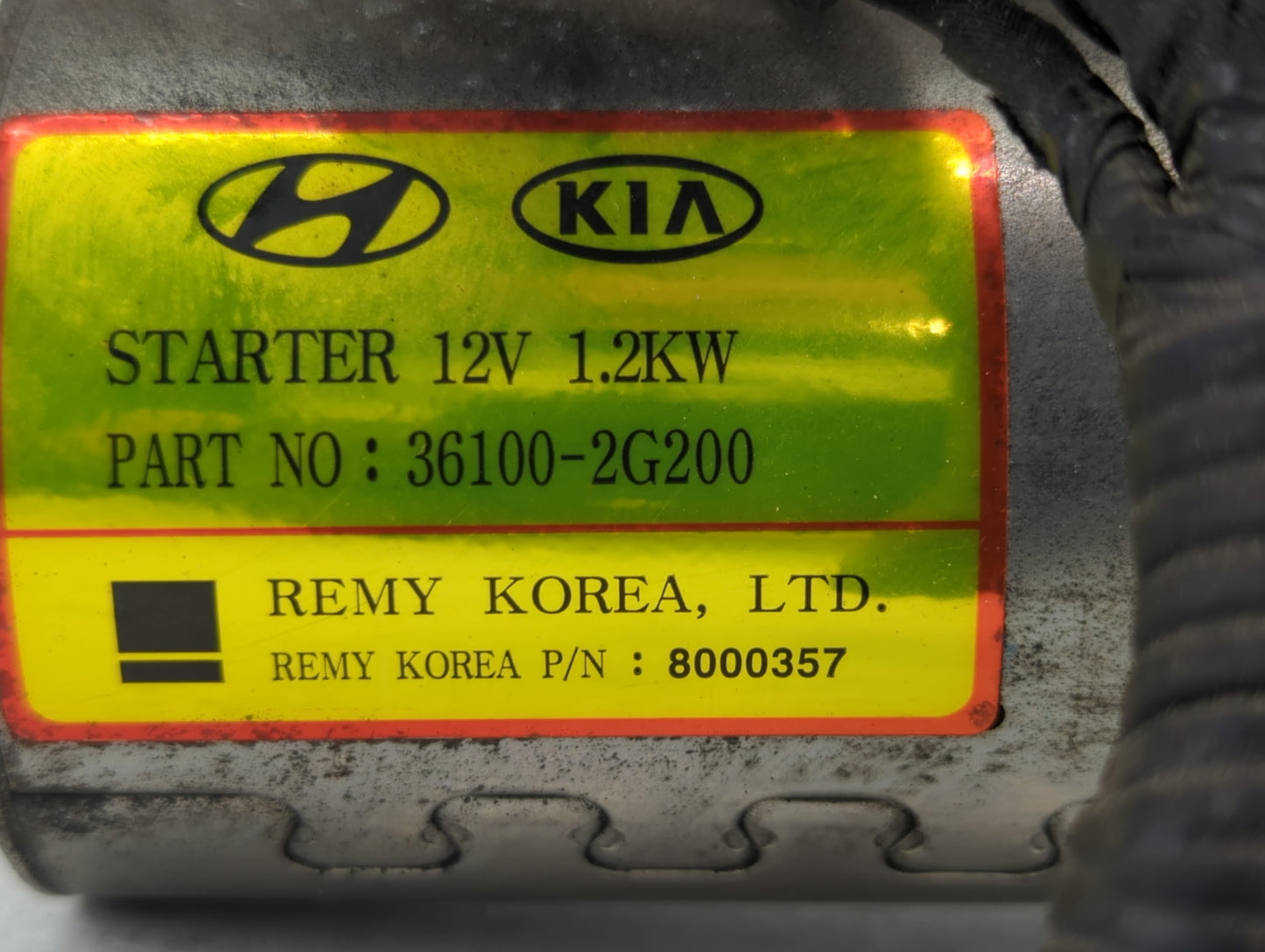 2008-2015 Hyundai Sonata Car Starter Motor Solenoid OEM P/N:36100-2G200 Fits Fits 2008 2009 2010 2011 2012 2013 2014 2015 20