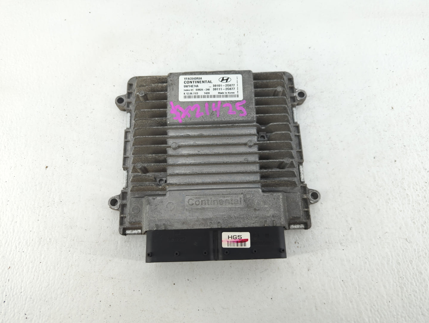 2011-2014 Hyundai Sonata PCM Engine Control Computer ECU ECM PCU OEM P/N:39111-2G677 39101-2G677 Fits Fits 2011 2012 2013 20