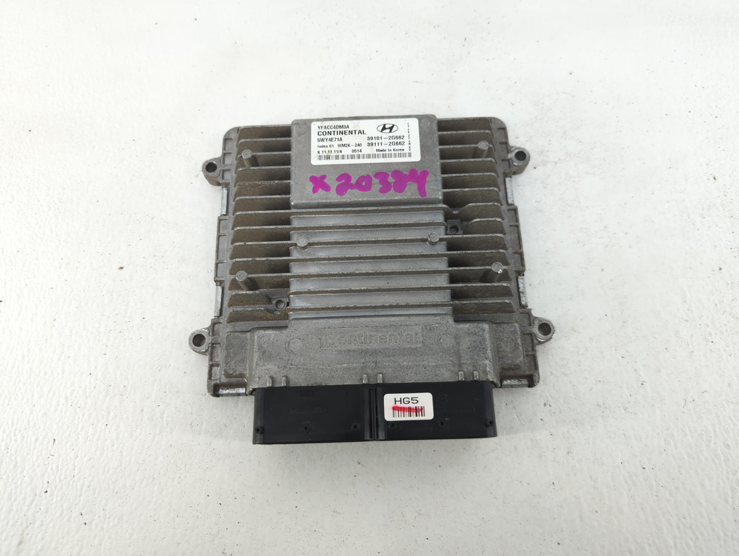 2011-2014 Hyundai Sonata PCM Engine Control Computer ECU ECM PCU OEM P/N:39111-2G662 39101-2G662 Fits Fits 2011 2012 2013 20