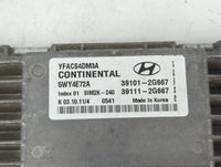 2011-2014 Hyundai Sonata PCM Engine Control Computer ECU ECM PCU OEM P/N:39111-2G667 39101-2G667 Fits Fits 2011 2012 2013 20