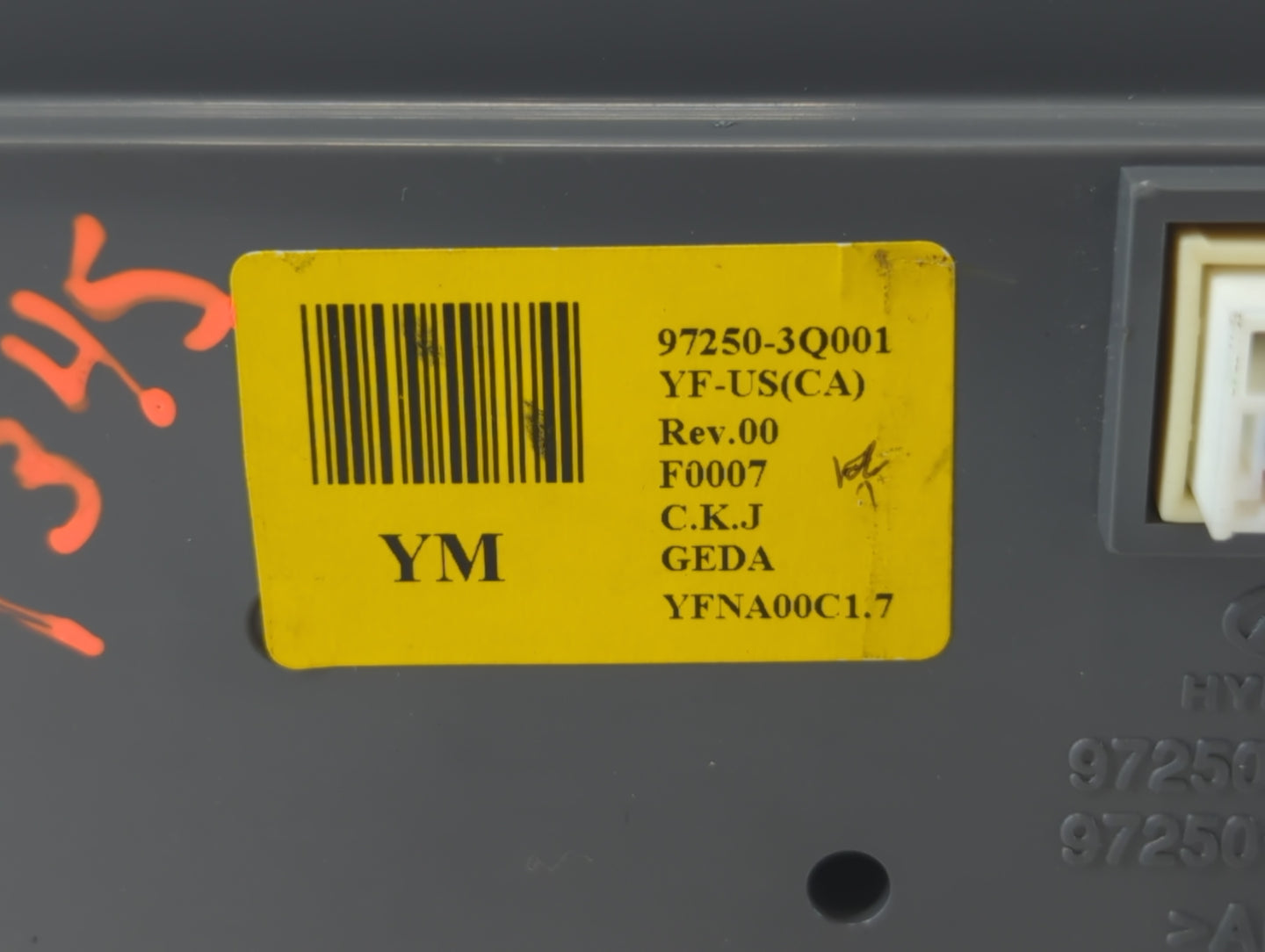 2011-2013 Hyundai Sonata Climate Control Module Temperature AC/Heater Replacement P/N:97250-3Q001 Fits Fits 2011 2012 2013 O