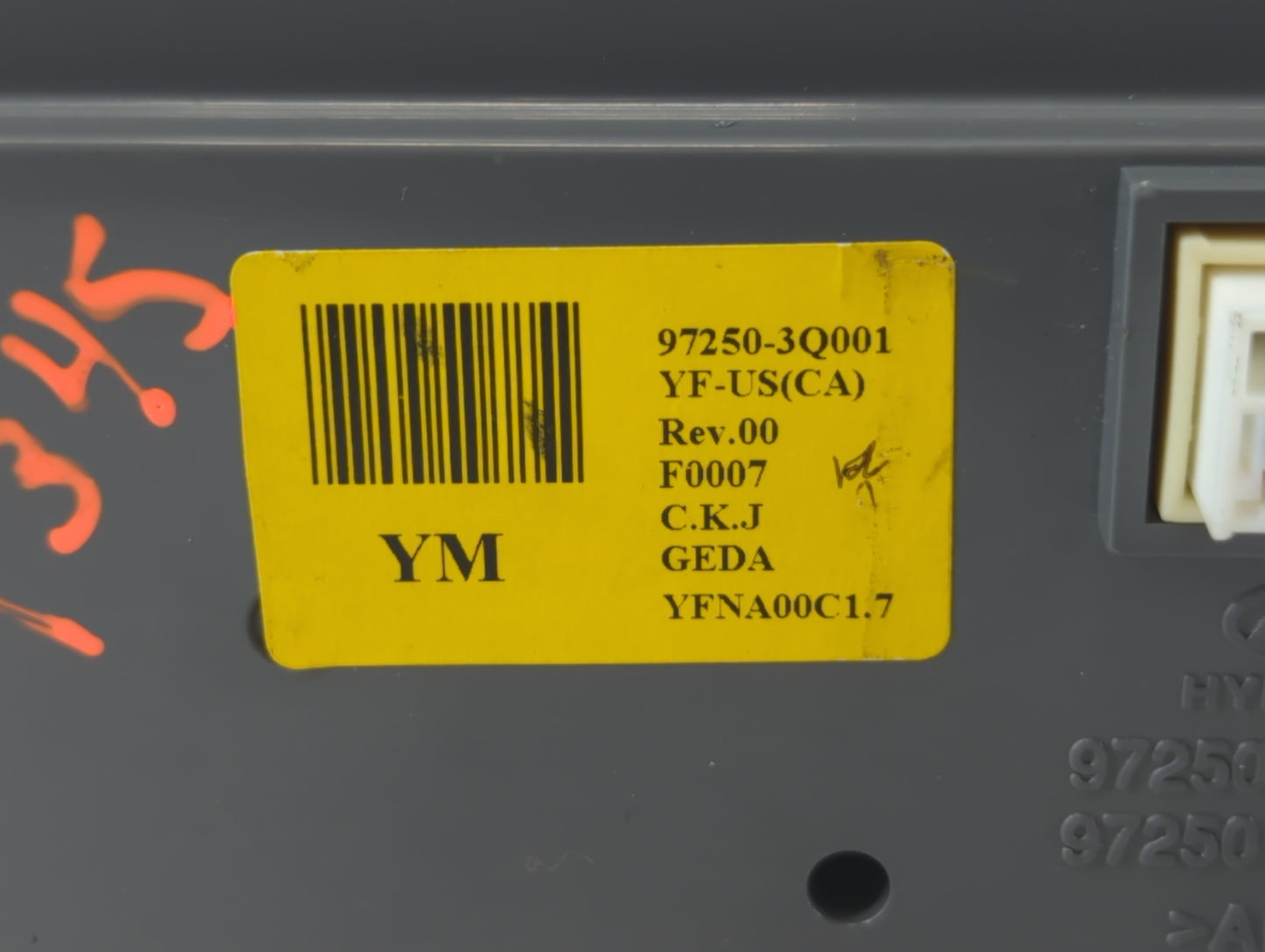 2011-2013 Hyundai Sonata Climate Control Module Temperature AC/Heater Replacement P/N:97250-3Q001 Fits Fits 2011 2012 2013 O
