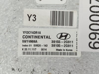 2011-2015 Hyundai Sonata PCM Engine Control Computer ECU ECM PCU OEM P/N:39105-2G911 39155-2G911 Fits OEM Used Auto Parts - 