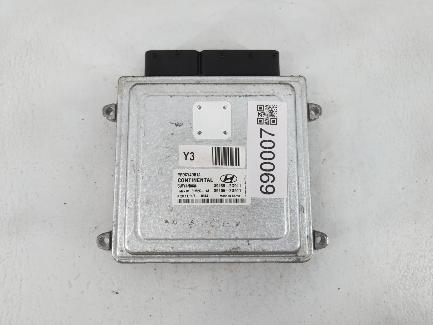 2011-2015 Hyundai Sonata PCM Engine Control Computer ECU ECM PCU OEM P/N:39105-2G911 39155-2G911 Fits OEM Used Auto Parts - 